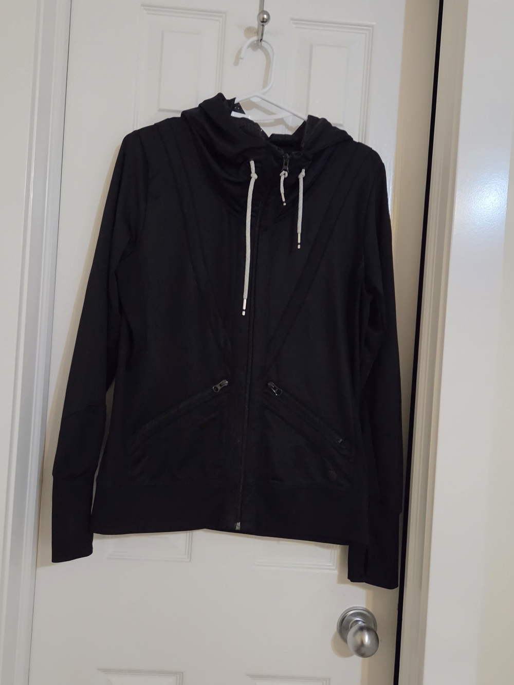 MPG Women's Black Zip Active Jacket Size L